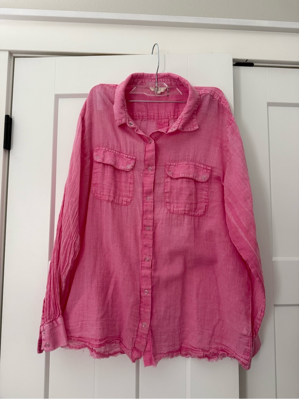 Elan Pink Button-Down Shirt